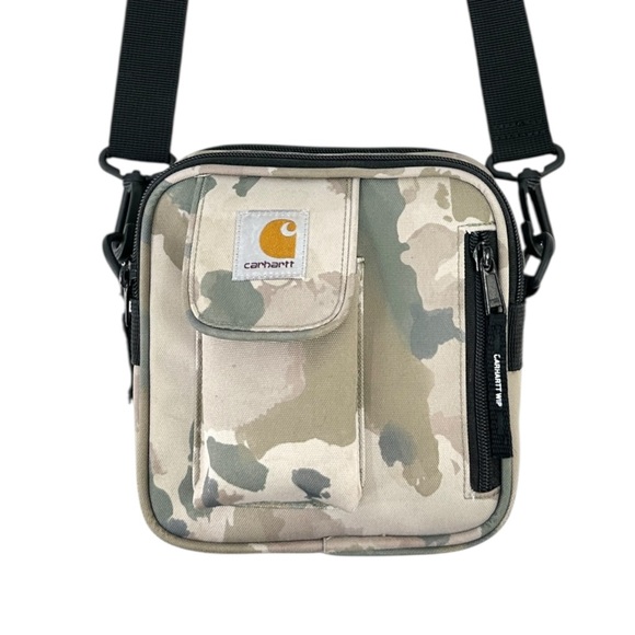 Carhartt WIP Small Essentials Bag - Camo Duck Canvas Mini Crossbody Bag - Picture 1 of 10